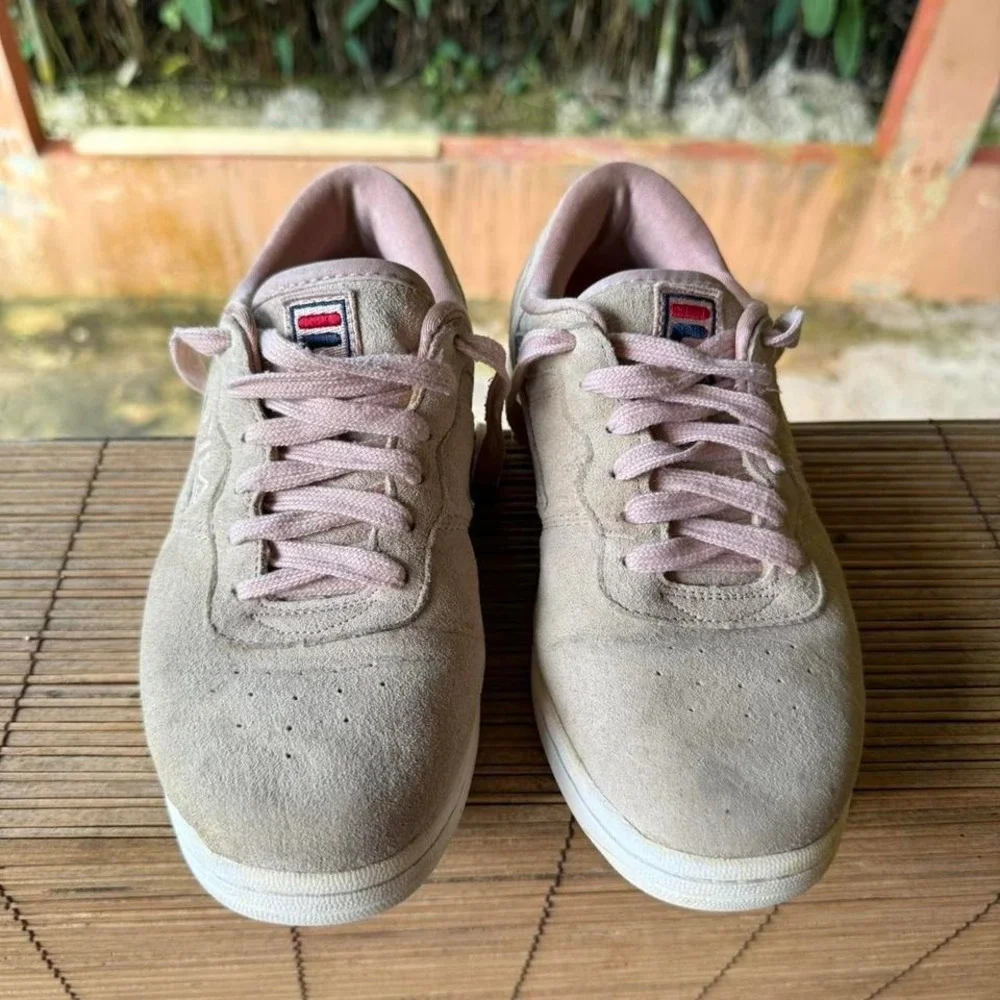 Fila Original Fitness Sneakers Womens Size 6 Dusty Pink Suede Low 5FM00024-821